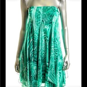NWT $265 Bloomingdale’s Laundry by Shelli Segal Multi Scarf Dress - Sz 0
